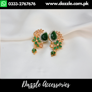 Trendy Green Earrings
