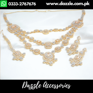 Two Tone Triple Layer Bridal Set
