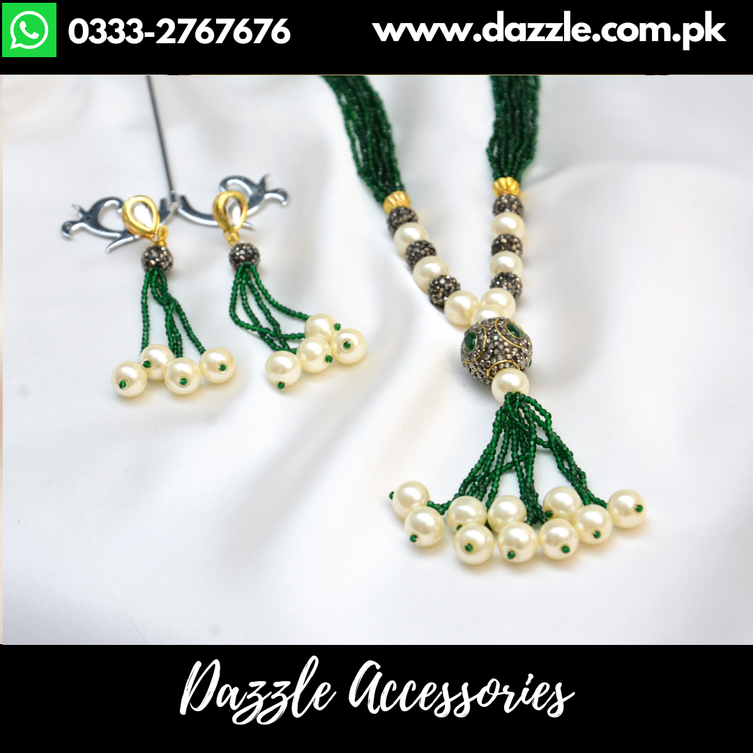 Vintage Classy Emerald Maala