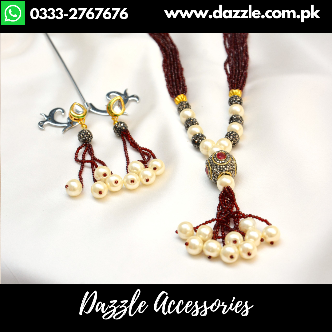 Vintage Classy Maroon Maala