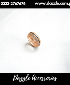 Black Golden Band Ring Size