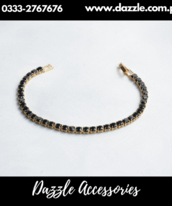 Black Tennis Bracelet for Girls