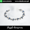 Blue Silver Girls Bracelet for her