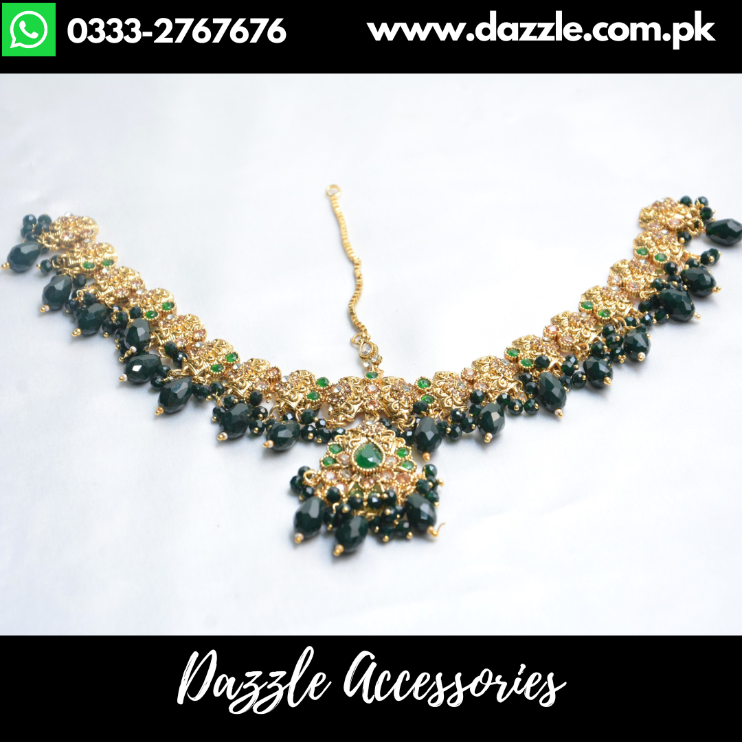 Emerald Green Matha Patti