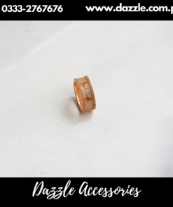 Gold Plated Branded Band Ring Size