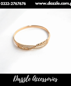 Gold Plated Openable Bangle Bracelet