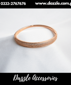 Gold Plated Zirconia Bangle Bracelet