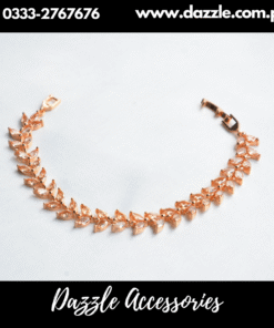 Gold Plated Zirconia Bracelet for Girls
