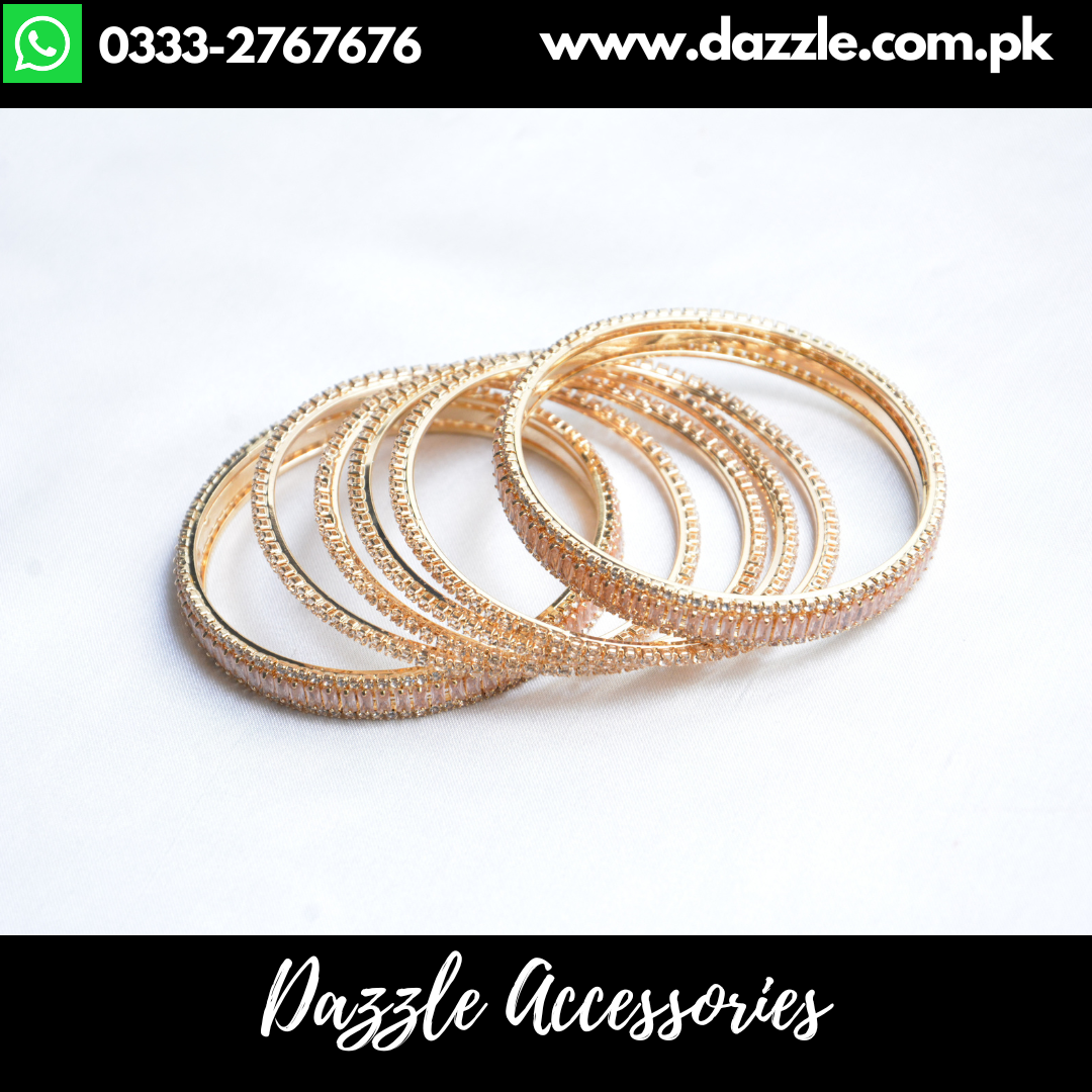 Golden Bangles Set for Party Size