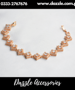 Golden Zirconia Bracelet for her