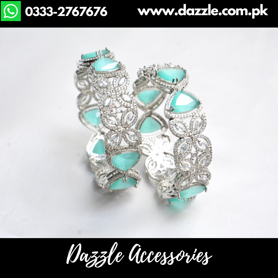 Silver Mint Statement Kadda Set - Size