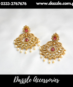 Elegant Kundan ruby Earrings
