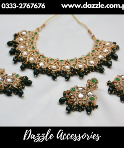 Emerald Green Kundan Bridal Set