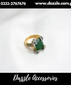 Green Statement Ring Adjustable Size