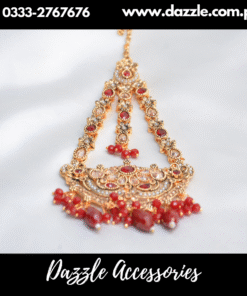 Maroon Golden Jhoomar