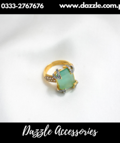 Mint Zircoia Statement Ring