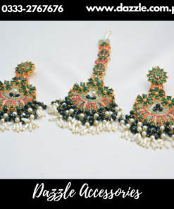 Multi Color Bindiya Earrings Set