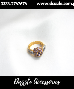 Purple Classic Zirconia Ring