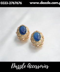 Radiant Blue Gem Studs