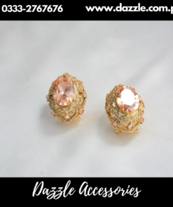 Radiant Champagne Gem Studs
