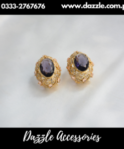 Radiant Purple gem Studs