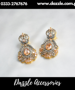 Stunning Zirconia Champagne Earrings