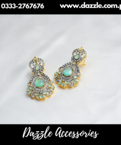 Stunning Zirconia Mint Earrings