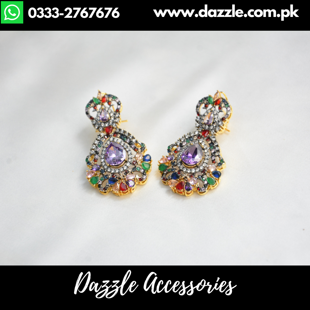 Stunning Zirconia Multi Earrings