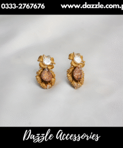 Turkish Golden Tops Earrings