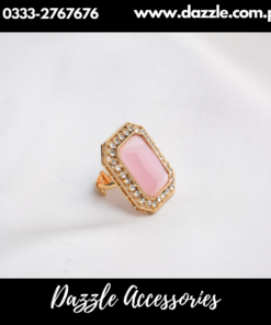 Festive pink gem Ring