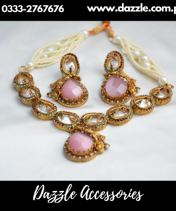 Pink Turkish Necklace Set