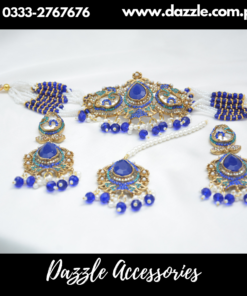 Royal Blue Turkish Choker Set