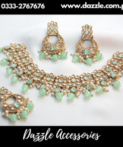 Antique Mint Bridal Necklace Set