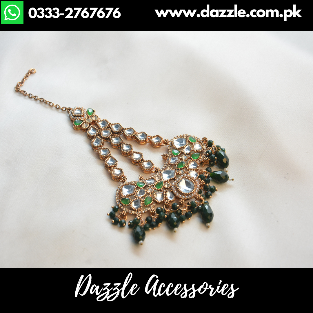 Emerald Green Bridal Jhumar