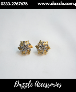 Ganga Jamni Gold Plated Stud Earrings