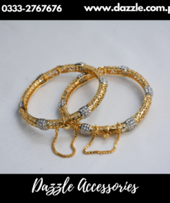 Gold Plated Openable Bangles Set