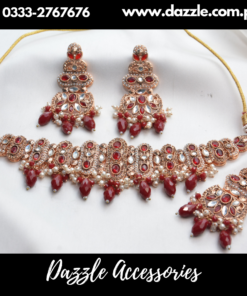 Maroon Antique Choker Set