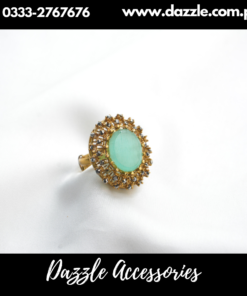 Mint Turkish Ladies Ring Adjustable Size