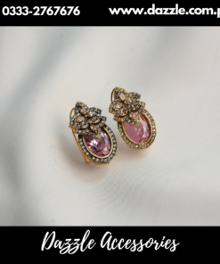 Pink Antique Stud Earrings
