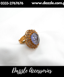 Purple Turkish Ladies Ring Adjustable Size