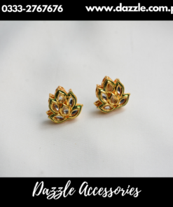 Real Kundan Stud Earrings