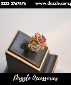 Ruby Antique Statement Adjustable Ladies Ring