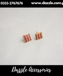 Ruby Golden Stud Earrings