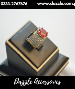 Ruby Statment Zirconia Band Ring