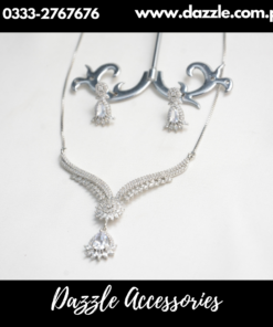 Silver Pendant with Earrings