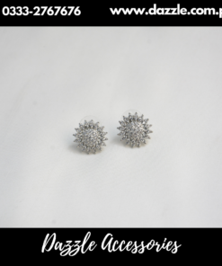 Silver Zirconia Stud Earrings