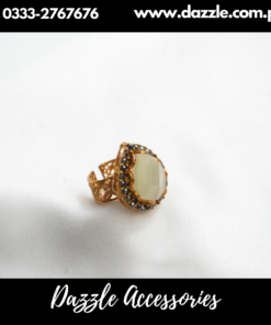 White Turkish Ring Adjustable Size