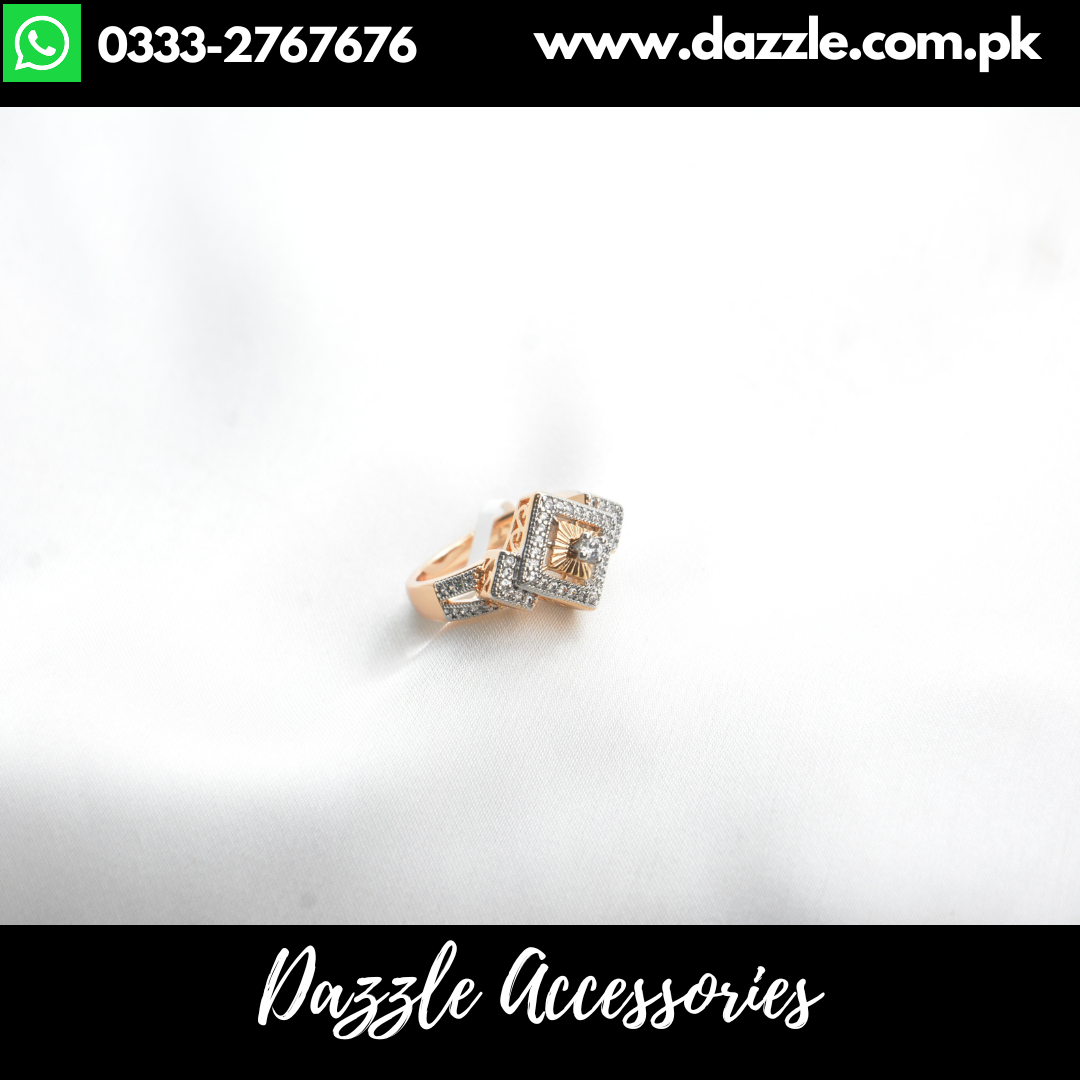 Xuping Gold Plated Diamond Look Ladies Ring (3)