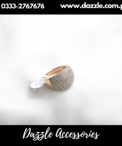 Xuping Gold Plated Zirconia Diamond Look Ladies Ring