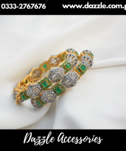 Marvelous Green Zircon Bangles
